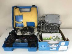 A GPS navigation system together with Sega megadrive II and Playstation with games