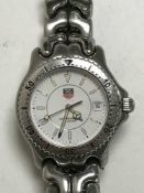 A stainless steel Gentleman's TAG Heuer Professional wrist watch