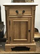 A pine bedside stand