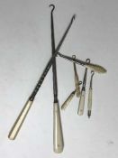 Seven assorted bone,