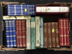 Box of books - Folio society volumes etc