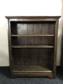 An oak bookcase