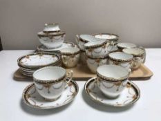 A tray of Royal Albert tea china
