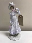 A Royal Worcester figure - Walking our dresses of the 19th century - The Regency