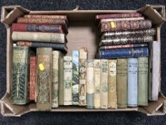 A box of books - novels,