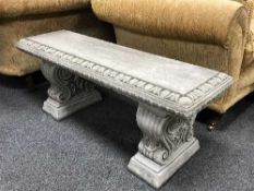 A classical style garden bench