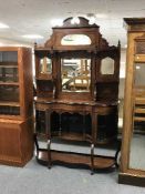 A Victorian inlaid rosewood chiffonier