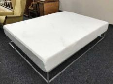 A super kingsize Ergoflex memory foam mattress (boxed and new - unused)