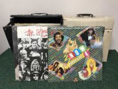 A large collection of LP records and singles - Nat King Cole etc