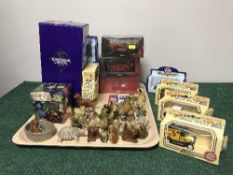 A tray of Wade whimsies, paperweight,