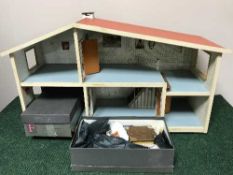 A doll's house and small quantity of furniture