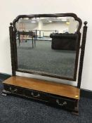 An antique Georgian style dressing table mirror
