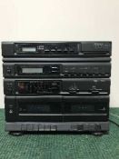 A Dansi mini hi fi system with speakers