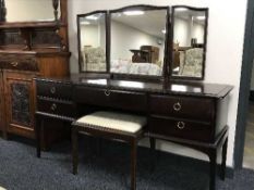 A Stag dressing table and stool