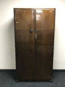 A 1920's oak wardrobe