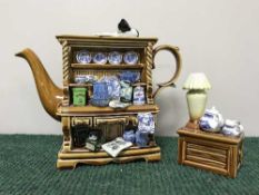 A Ringtons Ltd Edition Millennium Celebration Teapot modelled as a dresser