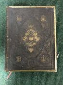 A Victorian brass mounted bible