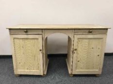 An antique pine desk