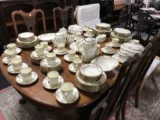 A Noritake Brentley dinner and tea service