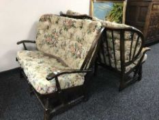 An Ercol three piece suite