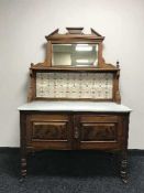 A Victorian marble topped washstand