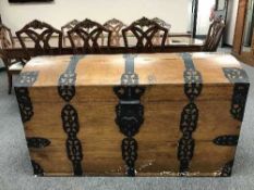 An iron bound oak dome topped trunk