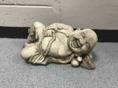 A garden figure - laughing Bhudda