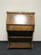 An Edwardian oak bureau