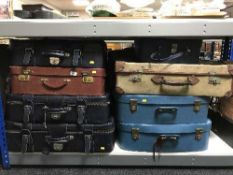 Eight luggage cases