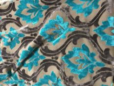 A pair of lined curtains