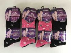 Five crates of new socks