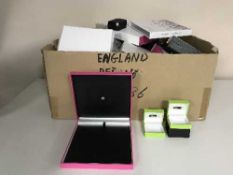 A box of assorted jewellery boxes