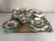 A tray of Copeland Spode Spodes Byron tea china