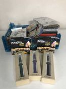 Three crates of Vapouron cigarettes, re-fills, batteries,