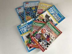 Seven crates of puzzle books