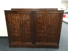 A late Victorian double door cabinet