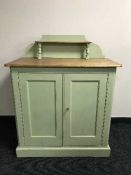 A painted pine chiffonier