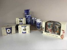 A tray of assorted Ringtons china