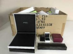 A box of assorted jewellery boxes