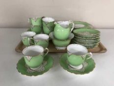 A quantity of New Chelsea Staffordshire china tea service