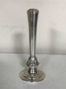 A Lindisfarne silver rose flute,