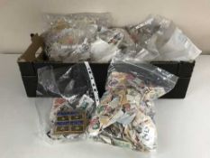A large quantity of assorted loose stamps