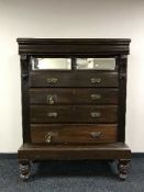 A Victorian mahogany lobby chest