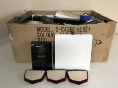 A box of assorted jewellery boxes