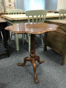 A Victorian pedestal table