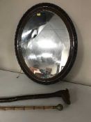 A dogs head walking stick,