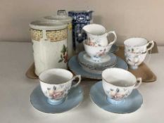 A tray of sixteen pieces of Royal Grafton Mayfair china,