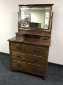 A late Victorian dressing chest
