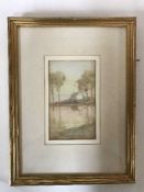 Victor Noble Rainbird, Cottage by a Lake,