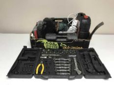 A box of power tools inc.